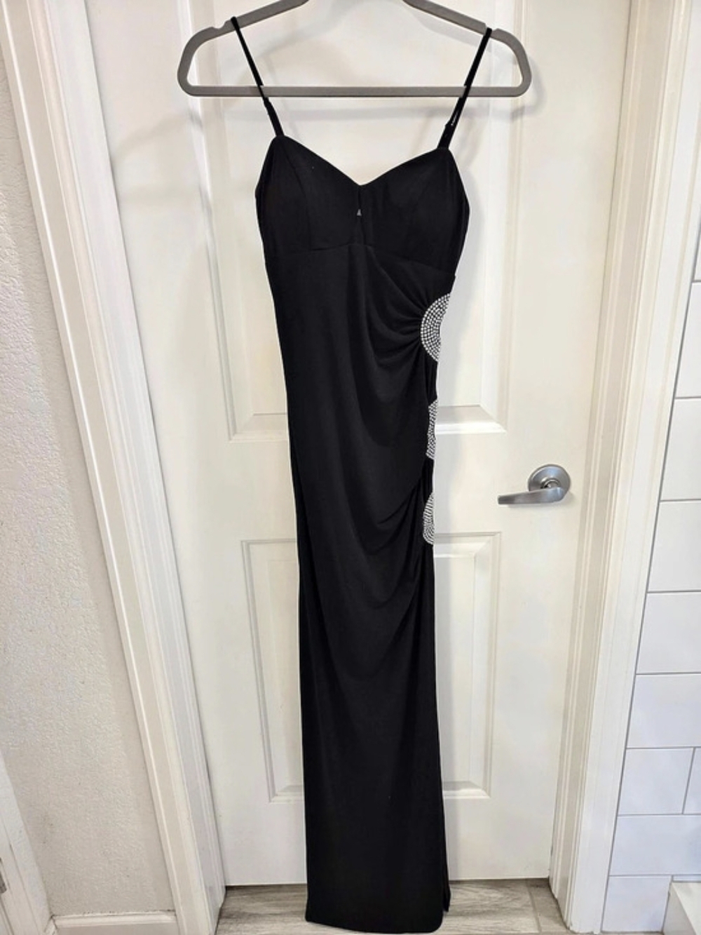 NEXT/UP Black Embellished Maxi Dress Size 5/6